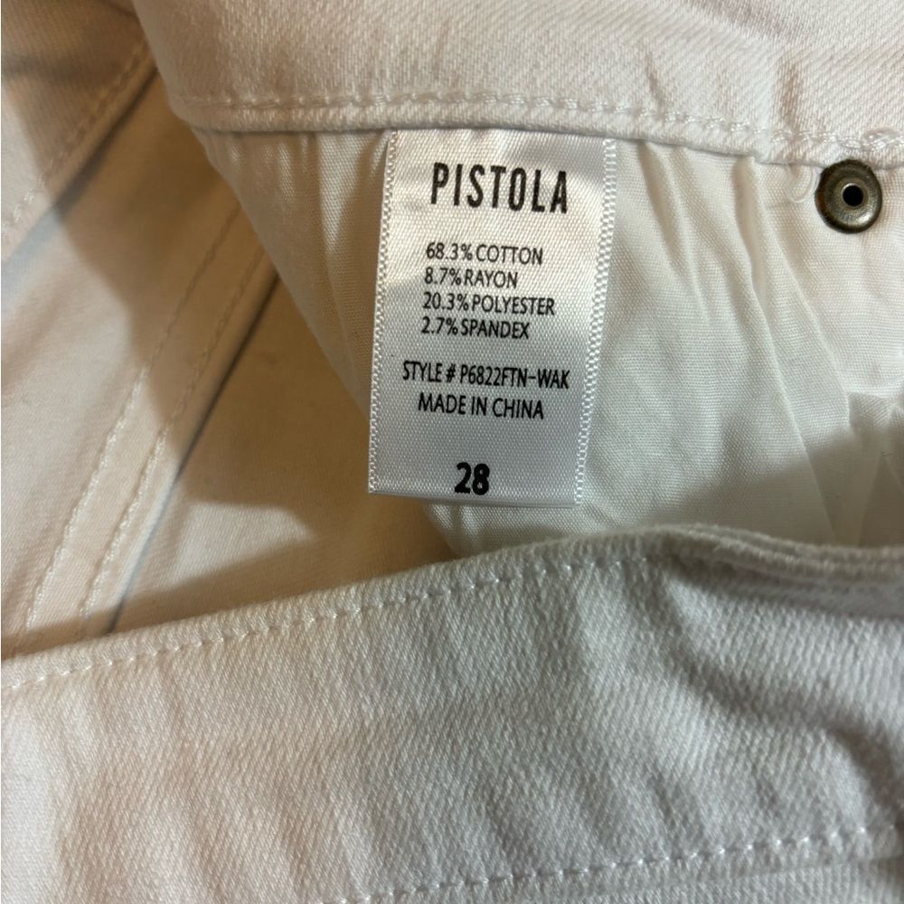 PISTOLA white jeans 28 - Picture 3 of 4